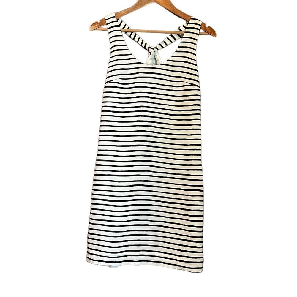 NEW! J. Crew striped lined sleeveless dress